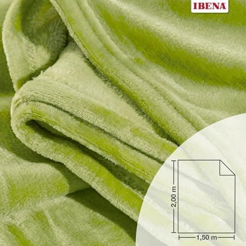 Ibena Kuscheldecke Olbia - flauschig, warm & waschbar, ideal für Kinder im Rose Farbton OEKO-TEX STANDARD 100  
Ibena Ku