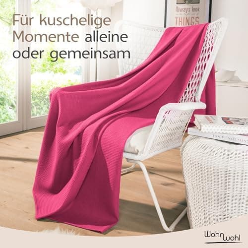 Tagesdecke Grau 100% Baumwolle Pflegeleicht Sommerdecke