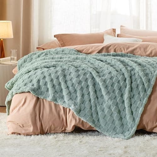 BEDSURE Kuscheldecke Flauschig - Weiche Warme für Zimmer Deko, Wohn- & Kuscheldecken, Hellbraun, 130 x 170 cm OEKO-TEX S