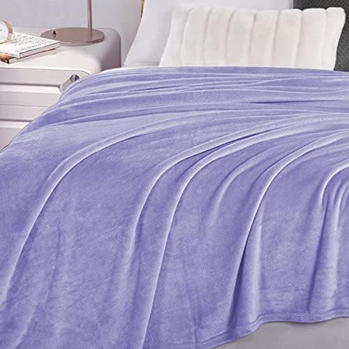 FARFALLAROSSA Oeko-TEX Flauschig Kuscheldecke 130x160 cm - Super Weiche Fleecedecke als Sofaüberwurf - Wohndecke Gelb OE