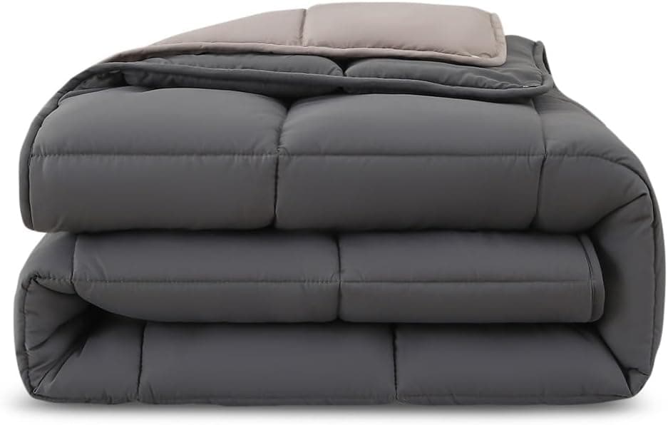 Wometo 4-Jahreszeiten Steppbett 135x200 cm - lila & pink - 2 Bettdecken, 3-in-1, warme Winterdecke + leichte Sommerdecke