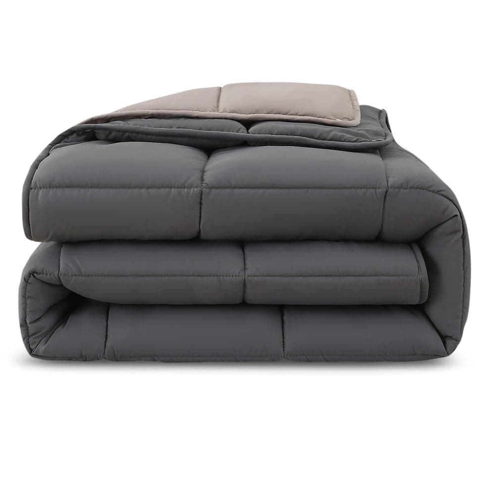 Wometo 4-Jahreszeiten Steppbett 135x200 cm - lila & pink - 2 Bettdecken, 3-in-1, warme Winterdecke + leichte Sommerdecke
