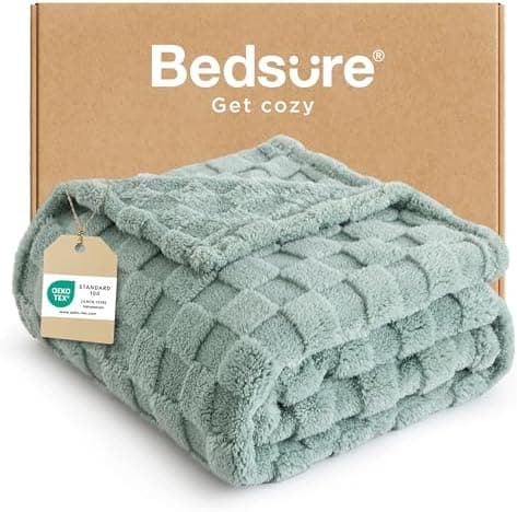 BEDSURE Kuscheldecke Flauschig - Weiche Warme für Zimmer Deko, Wohn- & Kuscheldecken, Hellbraun, 130 x 170 cm OEKO-TEX S