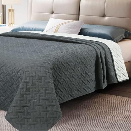 WOLTU Tagesdecke 220x240 cm Steppdecke, Ultraschall genäht, woholiberaler und hautfreundlich, für Sofa und Bett, Global