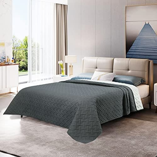 WOLTU Tagesdecke 220x240 cm Steppdecke, Ultraschall genäht, woholiberaler und hautfreundlich, für Sofa und Bett, Global