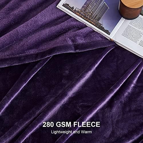 EHEYCIGA Flauschig weiche Kuscheldecke Grau 130x165 für Wohnzimmer und Sofa OEKO-TEX
| EHEYCIGA weiche warme Fleecedeck