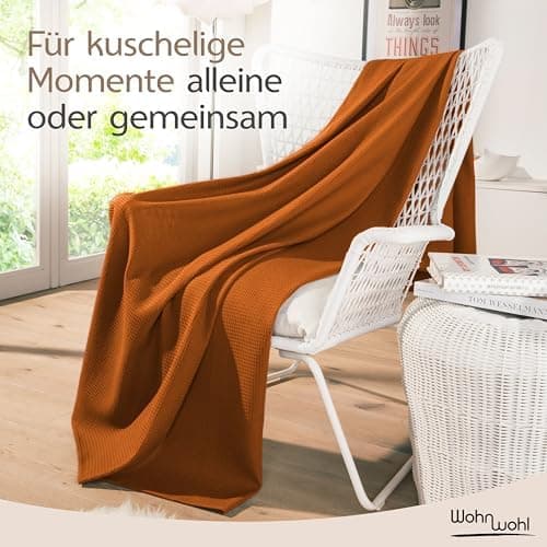 Tagesdecke Grau 100% Baumwolle Pflegeleicht Sommerdecke