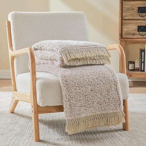 EMME Flauschige Sherpa Kuscheldecke Oeko-Tex 150x200 cm, perfekt für Winterspazieren und Relaxen - doppelseitig weich, l