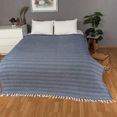 Tuiste Einzelbett Tagesdecke Hellgrau, kuschelige Couchüberwurf, Sommerdecke 150x200 cm  
Tuiste Einzelbett Tagesdecke H