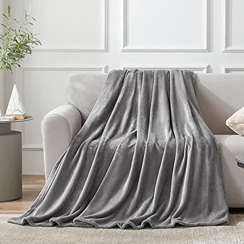 EHEYCIGA Flauschig weiche Kuscheldecke Grau 130x165 für Wohnzimmer und Sofa OEKO-TEX
| EHEYCIGA weiche warme Fleecedeck