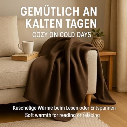 Betz Fleecedecke – weiche Wohndecke & Kuscheldecke – fürs Sofa & Bett – flauschig, leicht, wärmend & pflegeleicht – lila