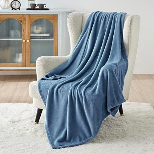 BEDSURE Wohndecke Warm Grau - Weich, Fleecedecke für Frauen, Couch Überwurf 150x200cm