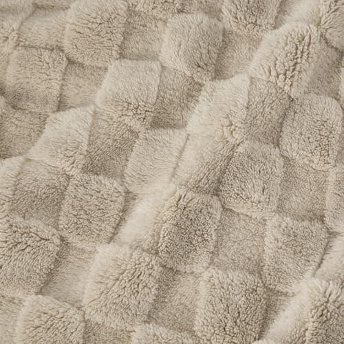 BEDSURE Kuscheldecke Flauschig - Weiche Warme für Zimmer Deko, Wohn- & Kuscheldecken, Hellbraun, 130 x 170 cm OEKO-TEX S