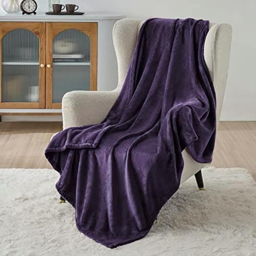 BEDSURE Wohndecke Warm Grau - Weich, Fleecedecke für Frauen, Couch Überwurf 150x200cm