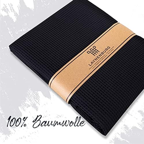 LAYNENBURG Premium Sommerdecke 150 x 200 cm - Waffelpique 100% Baumwolle - Creme OEKO-TEX STANDARD 100
