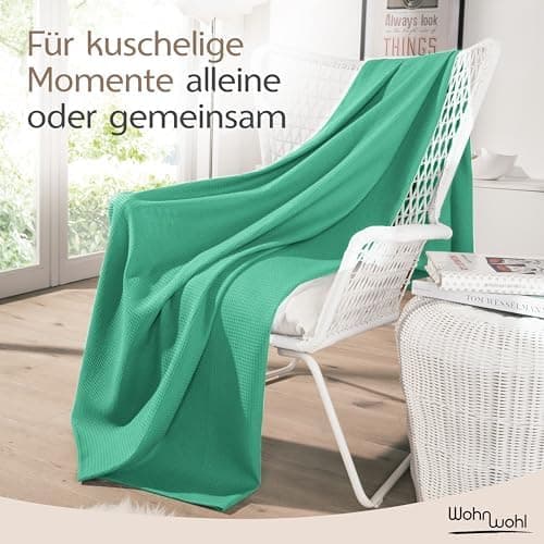 Tagesdecke Grau 100% Baumwolle Pflegeleicht Sommerdecke