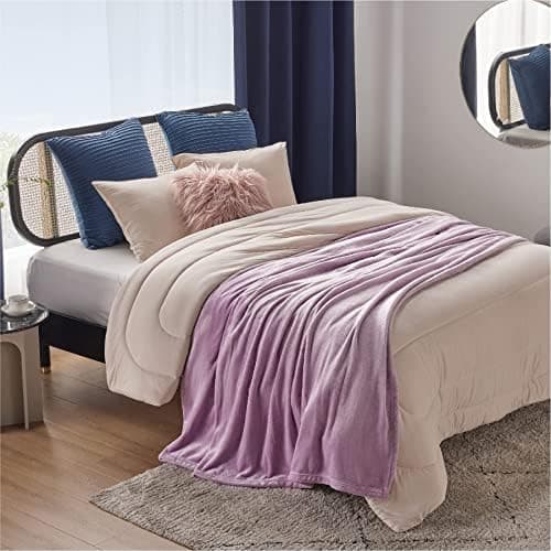 BEDSURE Wohndecke Warm Grau - Weich, Fleecedecke für Frauen, Couch Überwurf 150x200cm