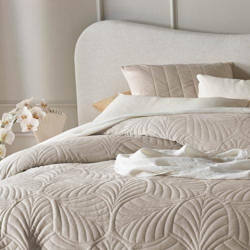 ROOM99 Elegante Tagesdecke Puderrosa, ideal für Bett und Sofa - Vielseitige Steppdecke 170 x 210 cm, OEKO-TEX STANDARDS