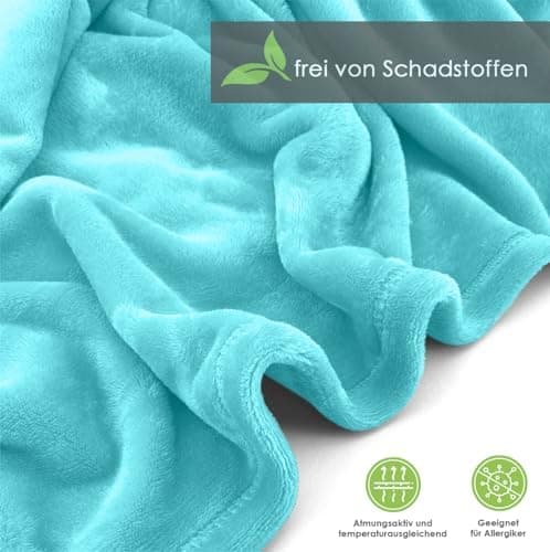 Heimtexland Kuscheldecke flauschig Oekotex warm Super Soft Decke 130x170 cm Bordeaux weinrot