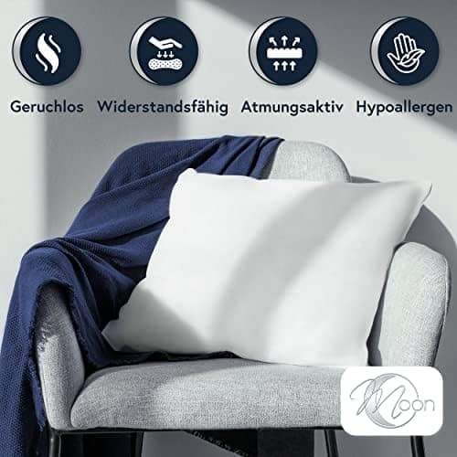 Moon 2er Pack Nonwoven Füllkissen - Festes Gehalte - 40x40cm - OEKO-TEX Standard 100 -Ideal für Möbelneuverputzung und C