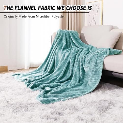 Kuscheldecke Super Soft Flanell für Home & Office Himmelblau