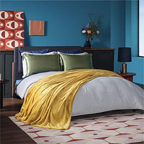 BEDSURE Wohndecke Warm Grau - Weich, Fleecedecke für Frauen, Couch Überwurf 150x200cm