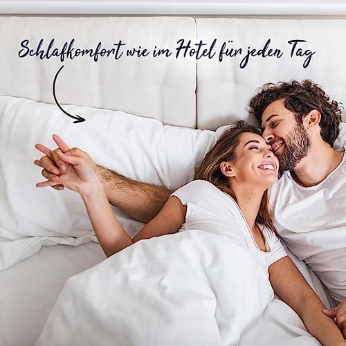 80x80cm - Daunenkissen Nordic - Naturpflanzenflocken für eine genehmende Nacht - Allergikerfreundlich & Made in Germany