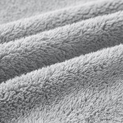 BEDSURE Hoodie Decke mit Ärmeln - Warme Kuschelpullover für Frauen - Tragbare Erwachsenendekke Grau OEKO-TEX 95x85 cm