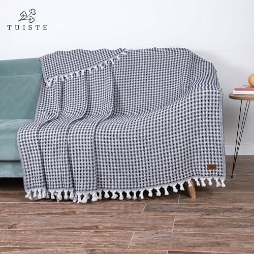 Premium Tagesdecke Einzelbett 150x200 Grau für Sofa und Bett