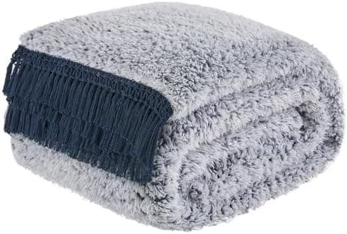 EMME Flauschige Sherpa Kuscheldecke Oeko-Tex 150x200 cm, perfekt für Winterspazieren und Relaxen - doppelseitig weich, l