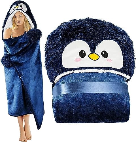 Rosa Sherpa Fleece Ärmeldecke für Frauen als Geschenk(te) warm und weich 152x125cm