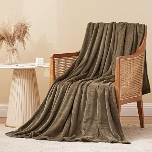 Aisbo Flauschig Warme Decke Rot für Winter - Kuschliges Wohnzimmer Blanket 130x150 cm OEKO-TEX
