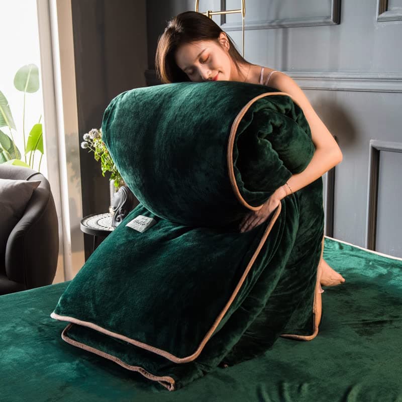 TGPOLI Warmes BettwäSche-Set 200x220, Flauschiger Ssstoff, Weicher Bettbezug und Kissenbezug, ideal für Winter, 200x230c