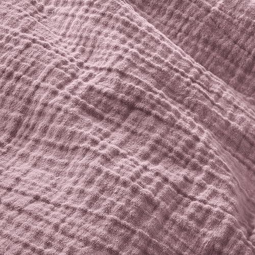 Oeko-Tex zertifizierte Musselin Tagesdecke 220x240cm Hellblau | Couch- & Sofadecke XXL | Baumwolle Qualität