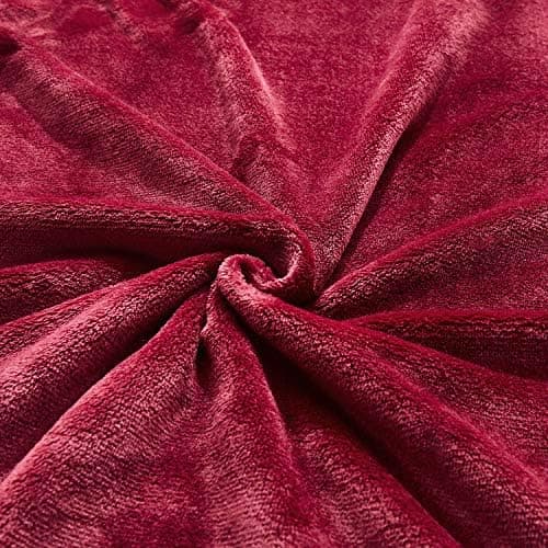 TASTHROW Weiche Fleecedecke für Wohnzimmer, Soft und Warm Tagesdecke, perfekt für Familie und Gäste (Rosa, 130x180cm)