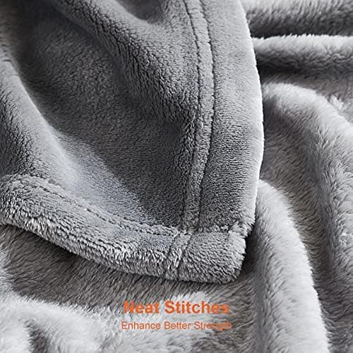 EHEYCIGA Flauschig weiche Kuscheldecke Grau 130x165 für Wohnzimmer und Sofa OEKO-TEX
| EHEYCIGA weiche warme Fleecedeck