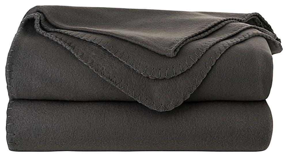Tarrington House Anthrazit Fleecedecke 150x200cm Kinderzimmer Kuscheldecke + 1 HL Kauf Notizblock