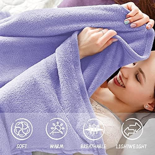 FARFALLAROSSA Oeko-TEX Flauschig Kuscheldecke 130x160 cm - Super Weiche Fleecedecke als Sofaüberwurf - Wohndecke Gelb OE