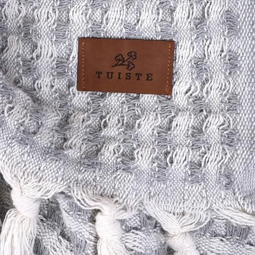Premium Tagesdecke Einzelbett 150x200 Grau für Sofa und Bett