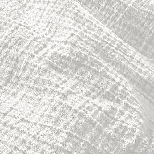 Oeko-Tex zertifizierte Musselin Tagesdecke 220x240cm Hellblau | Couch- & Sofadecke XXL | Baumwolle Qualität