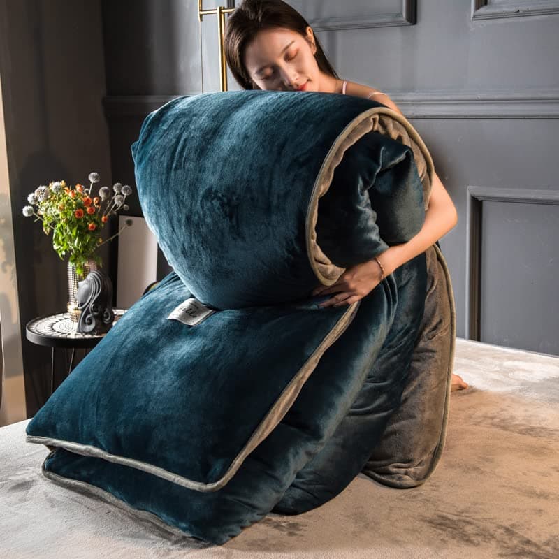 TGPOLI Warmes BettwäSche-Set 200x220, Flauschiger Ssstoff, Weicher Bettbezug und Kissenbezug, ideal für Winter, 200x230c