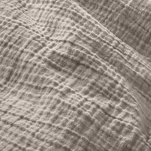 Oeko-Tex zertifizierte Musselin Tagesdecke 220x240cm Hellblau | Couch- & Sofadecke XXL | Baumwolle Qualität