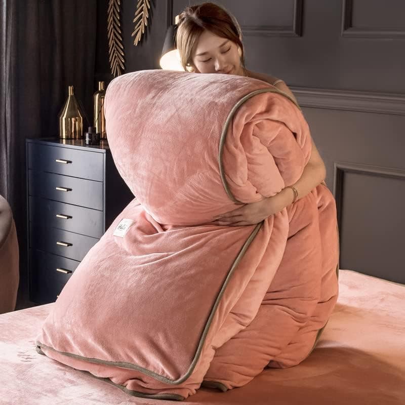 TGPOLI Warmes BettwäSche-Set 200x220, Flauschiger Ssstoff, Weicher Bettbezug und Kissenbezug, ideal für Winter, 200x230c