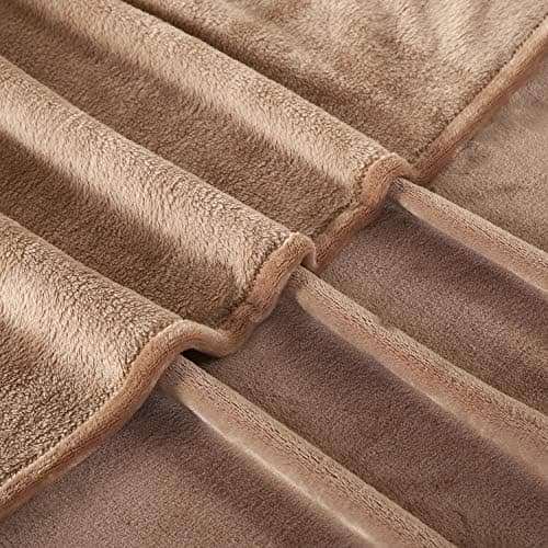 TASTHROW Weiche Fleecedecke für Wohnzimmer, Soft und Warm Tagesdecke, perfekt für Familie und Gäste (Rosa, 130x180cm)