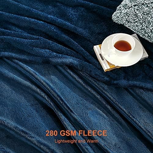 EHEYCIGA Flauschig weiche Kuscheldecke Grau 130x165 für Wohnzimmer und Sofa OEKO-TEX
| EHEYCIGA weiche warme Fleecedeck