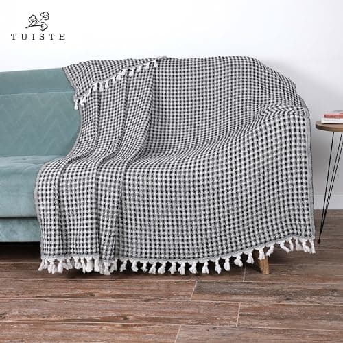 Premium Tagesdecke Einzelbett 150x200 Grau für Sofa und Bett