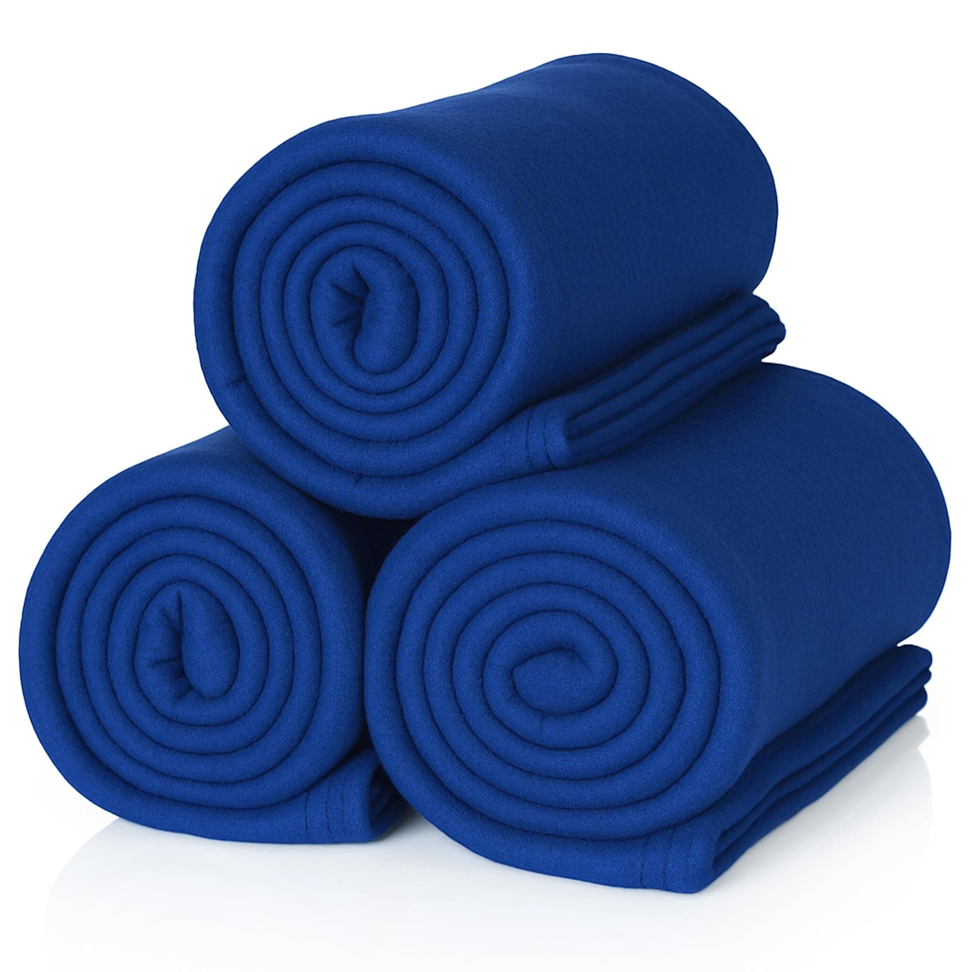 ALCLEAR Marineblau Polar Fleecedecken, tolle Größe 130x160 cm, über 200 g/m2, Ideal für Sofa und Wohnzimmer, Picknickdec