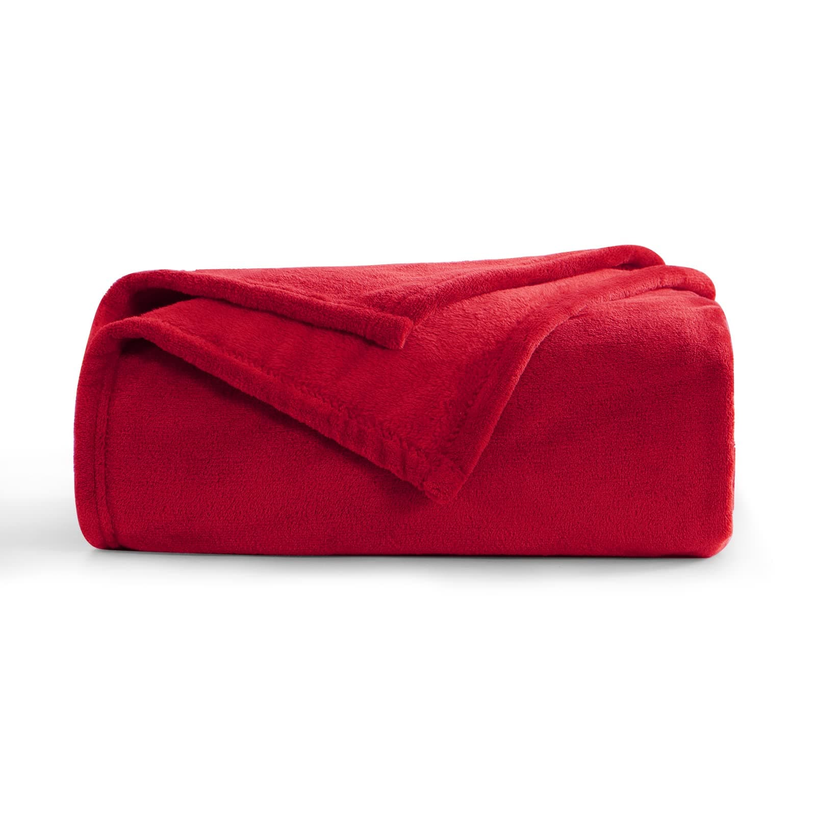 Aisbo Flauschig Warme Decke Rot für Winter - Kuschliges Wohnzimmer Blanket 130x150 cm OEKO-TEX