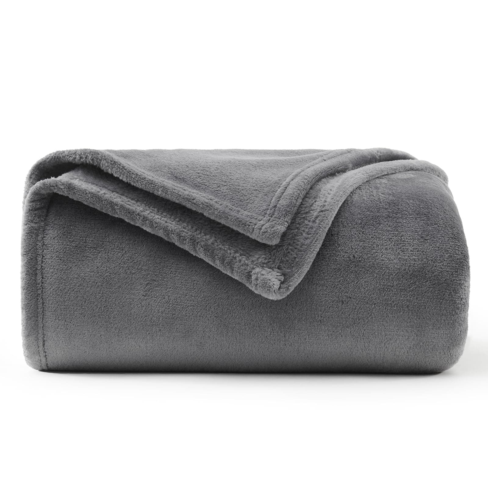 Kuscheldecke WAVVE Flauschig Warm - Sofadecke 150x200 cm Weich für Wohnraum Couchdecke GrauXL