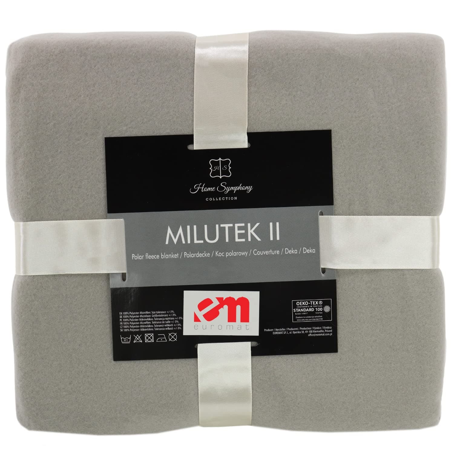 Euromat Polar Fleecedecke: Kuschelig und warm für den Winter (Hellgrau, 130x170 cm)  
Euromat Polar Fleecedecke: Comfort